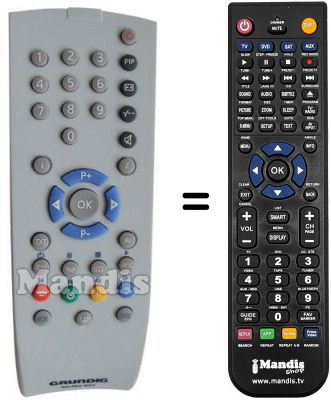 Replacement remote control Grundig MF72-3310-7 DOLBY Replacement remote control Grundig MF72-3310-7 DOLBY