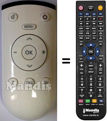 Mando a distancia equivalente Grundig 720117145400