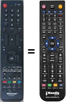 Replacement remote control Hisense EN-31603A