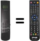 Replacement remote control Hitachi VT536E