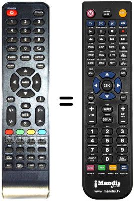 Replacement remote control INTV2414AB