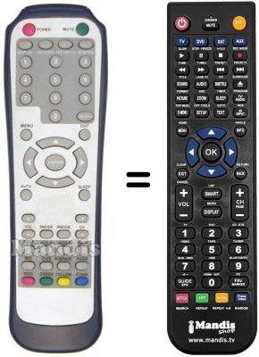 Replacement remote control THES JTM32A92