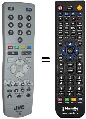 Replacement remote control JVC RM-C1514
