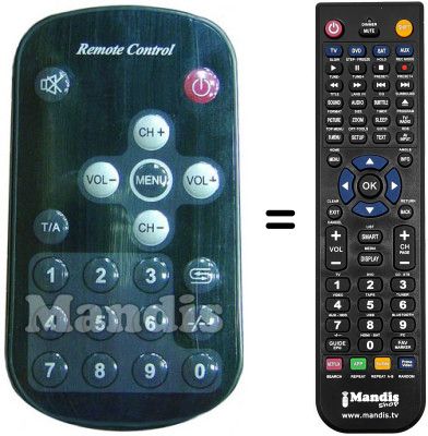 Mando a distancia equivalente Amstrad LCT1044