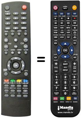 Replacement remote control Haier LT32M1