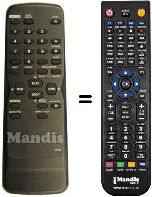 Comandament a dist&agrave;ncia equivalent Funai 29A-750