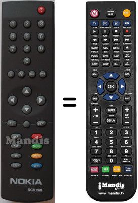 Replacement remote control RCN200