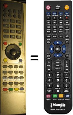 Comandament a distància equivalent NordMende N4204PD