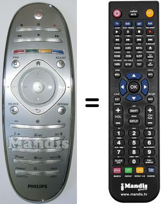 Replacement remote control Philips 37PFL9606H / 12