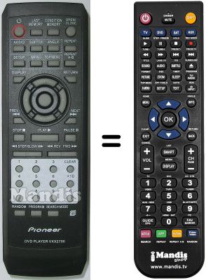 Comandament a distància equivalent VXX2700