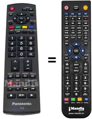 Comandament a distància equivalent N2QAYB000223