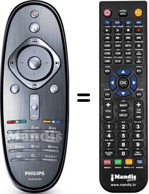 Replacement remote control Philips 46PFL7695M / 08