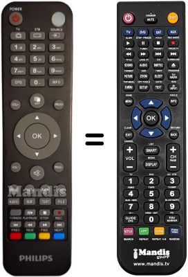 Replacement remote control Philips DTR3030M Replacement remote control Philips DTR3030M