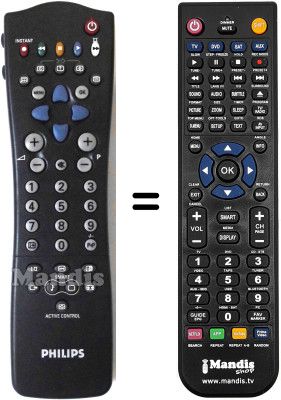 Replacement remote control Philips 28PW8807 / 12