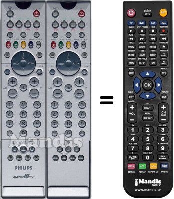 Mando a distancia equivalente Philips 36PW9765 / 12 Mando a distancia equivalente Philips 36PW9765 / 12