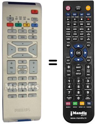 Mando a distancia equivalente Philips 42PF7420 / 10 Mando a distancia equivalente Philips 42PF7420 / 10