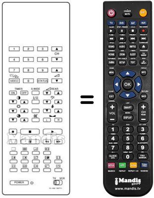 Replacement remote control Grundig RC1028E