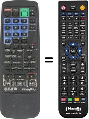 Comandament a distància equivalent RC-7VR12