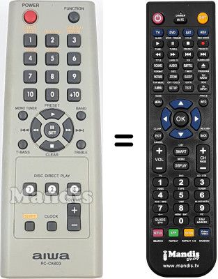 Comandament a distància equivalent RC-CAS03