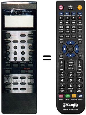 Replacement remote control Orion VH2491HS