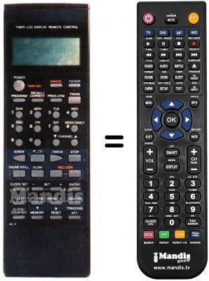 Comandament a distància equivalent RC-F