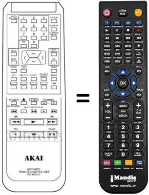 Comandament a distància equivalent RC-W201E