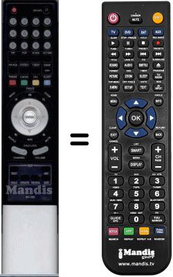 Replacement remote control RC102