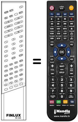 Comandament a distància equivalent RC323