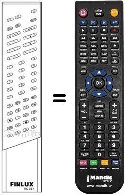 Comandament a distància equivalent RC327