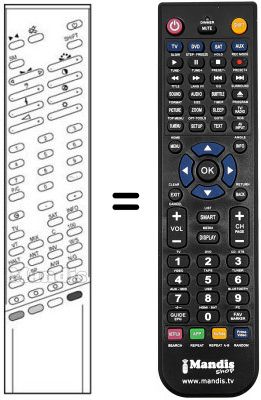 Mando a distancia equivalente RC348