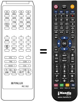 Comandament a distància equivalent RC352