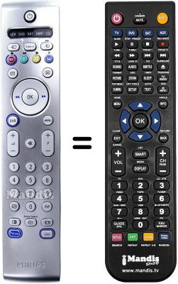 Mando a distancia equivalente Philips RC4303 / 01