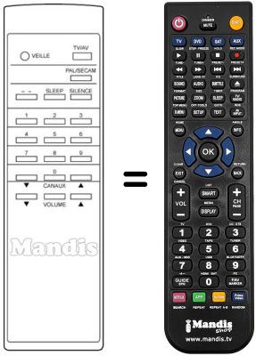Replacement remote control RC56 MONO