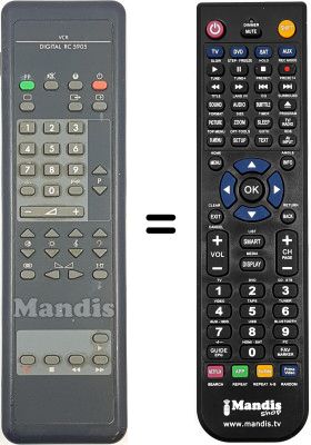 Mando a distancia equivalente Philips RC5905 Mando a distancia equivalente Philips RC5905