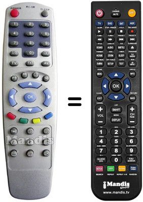 Replacement remote control RC-5R