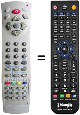 Mando a distancia equivalente Autovox AX14DVX06