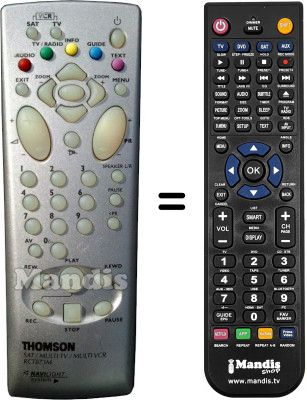 Comandament a distància equivalent RCT873M