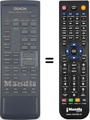 Mando a distancia equivalente RC-129A