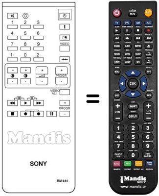 Replacement remote control Sony A1470728A