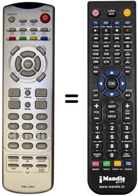 Mando a distancia equivalente EASY LIVING V32ELBD