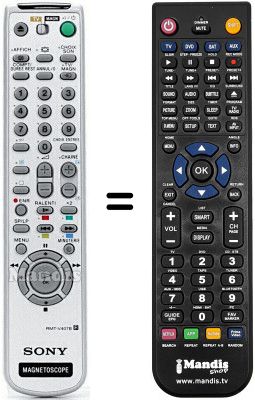 Replacement remote control Sony SLV-SX720D