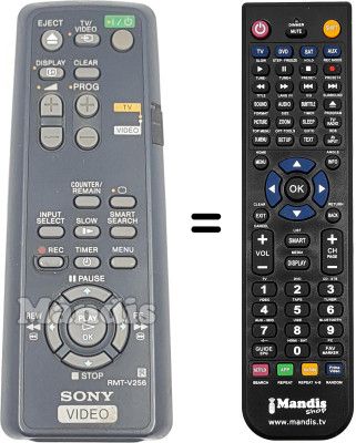 Replacement remote control Philips RMT-V256