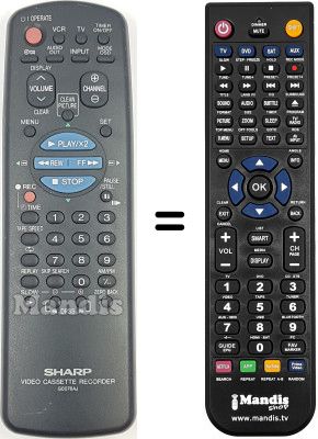 Replacement remote control Sharp VC-M41GM