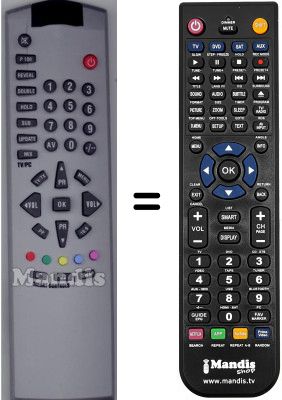 Mando a distancia equivalente Dantax 30 LCD B1