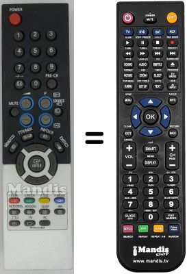 Mando a distancia equivalente Samsung LE27T51BXXEE Mando a distancia equivalente Samsung LE27T51BXXEE