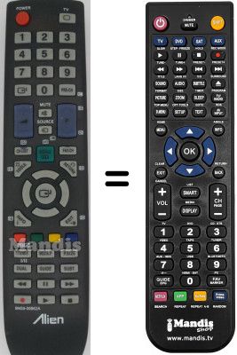 Replacement remote control Samsung LE46B620R3W/QXU Replacement remote control Samsung LE46B620R3W/QXU
