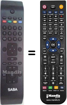 Replacement remote control Saba RC3902