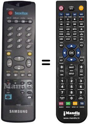 Mando a distancia equivalente Samsung AA59-00007K Mando a distancia equivalente Samsung AA59-00007K