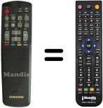 Mando a distancia equivalente Samsung AA59-10020N Mando a distancia equivalente Samsung AA59-10020N