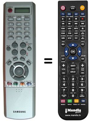 Comandament a distància equivalent Samsung LE40R86WDX/XEC Comandament a distància equivalent Samsung LE40R86WDX/XEC